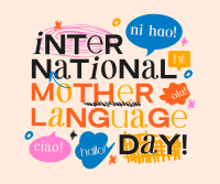 Doodle International Mother Language Day Facebook Post