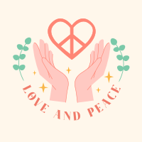 Love and Peace Instagram Post Design