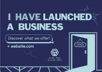 Minimalist Business Launch Postcard Image Preview