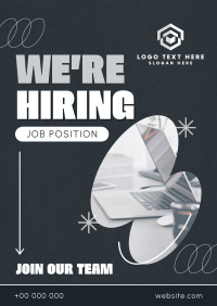 Playful Corporate Hiring Flyer Design