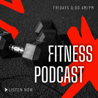 Modern Fitness Podcast Linkedin Post Design