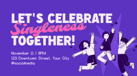 Singles Day Social Group Animation