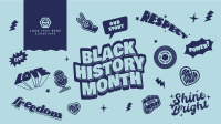 Black History Month Stickers Zoom Background