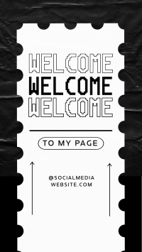 Simple Welcome Page Instagram Reel Image Preview