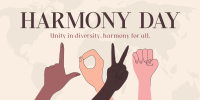 LOVE Sign Harmony Day Twitter Post