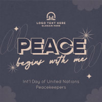 United Nations Peace Begins Instagram Post Design