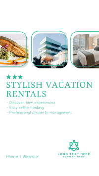 Stylish Vacation Rentals Facebook Story