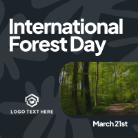 Forest Day Greeting Instagram Post