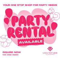 Cutesy Party Rental Instagram Post Design