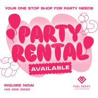 Cutesy Party Rental Instagram Post Image Preview