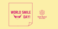 World Smile Day Sticky Note Twitter Post Image Preview