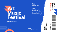 Art Music Fest Facebook Event Cover Design