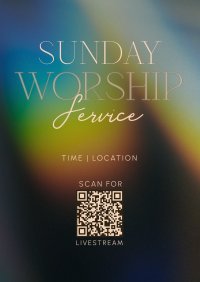 Radiant Sunday Church Service Flyer