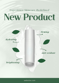 Redefined Skincare Product Poster Design