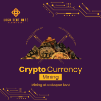 Crypto Mining Instagram Post Design