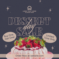 Retro Dessert Sale Instagram Post Design