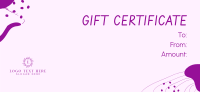 Scribbles and Swirls Gift Certificate