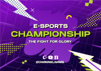 E-Sports Championship Postcard Image Preview