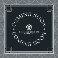 Coming Soon Art Deco Linkedin Post Image Preview