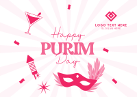 Purim Celebration Postcard