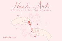 Beautiful Nail Art Pinterest Cover Image Preview