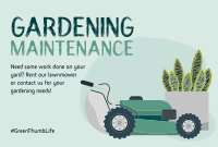 Garden Lawnmower Pinterest Cover Design