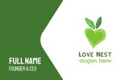 Green Love Business Card Image Preview