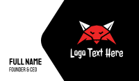 Evil Fox Skull Business Card Design