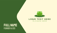 Green Pond Frog Business Card