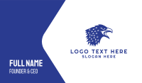 Blue Hawk Business Card example 2