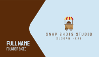 Simple Food Cart Business Card