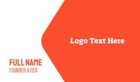 Serif Font Text Business Card Design