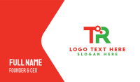 Tech TR Monogram Business Card