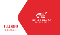 Shopping Delivery Truck Business Card