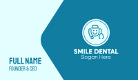 Blue Smiley Healthcare Professional Business Card Image Preview