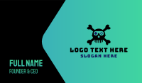 Pirate Skull Gaming Controller Business Card Design