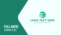 Green Letter E Business  Business Card Design