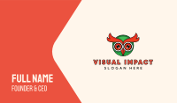 Wise Owl Head Business Card Image Preview