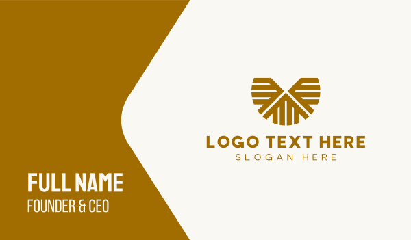 Gold Insurance Company  Business Card Design