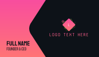 Club DJ Lettermark Business Card Design