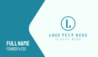Typeface Business Card example 3