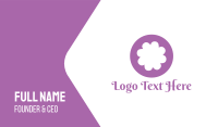 Purple And White Business Card example 3