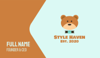 Brown Teddy Bear Business Card