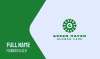 Green Viral Lettermark Business Card Image Preview