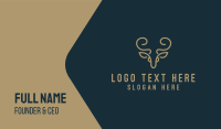 Golden Deer Business Card Design