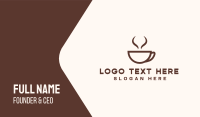 Brown Cup Coffee Business Card