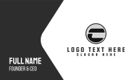 Letter C Circle Business Card Design