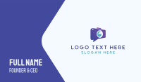 Video Chat App Business Card Design