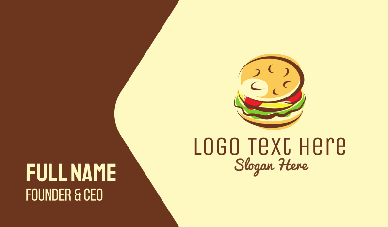 Hamburger Business Card example 2