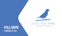 Small Blue Bird  Business Card Design